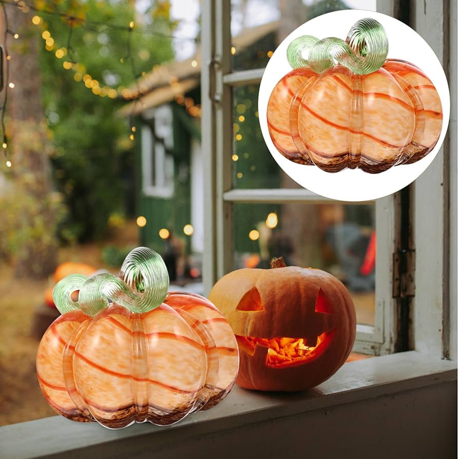 琉球ガラス　かぼちゃ　インテリア Amazon.co.jp: Veemoon ガラスのカボチャの飾り ミニガラス